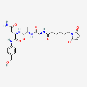 molecular formula C27H36N6O8 B11933587 MC-Ala-Ala-Asn-PAB 