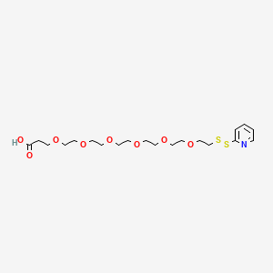 molecular formula C20H33NO8S2 B11933597 (2-Pyridyldithio)-PEG6 acid 