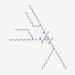 molecular formula C90H174N6O3 B11933632 n1,n3,n5-Tris(3-(didodecylamino)propyl)benzene-1,3,5-tricarboxamide 