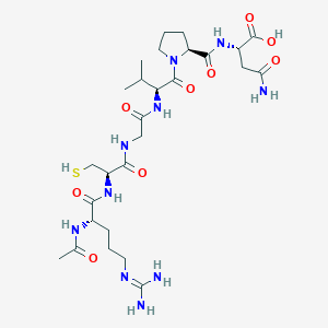 molecular formula C27H46N10O9S B11933643 MMP-3 Inhibitor I 