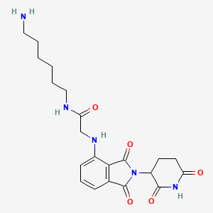 molecular formula C21H27N5O5 B11933732 Thalidomide-NH-amido-C6-NH2 