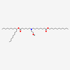 molecular formula C44H87NO5 B11933755 undecyl 8-[(6-heptadecan-9-yloxy-6-oxohexyl)-(2-hydroxyethyl)amino]octanoate 