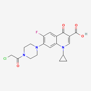 molecular formula C19H19ClFN3O4 B11933790 Anticancer agent 118 