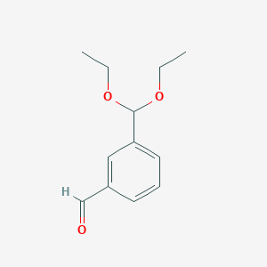 molecular formula C12H16O3 B119338 3-(Diethoxymethyl)benzaldehyde CAS No. 150990-60-6