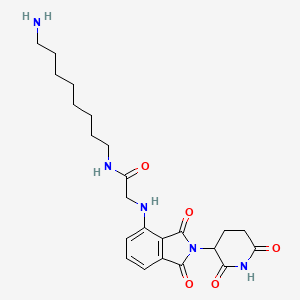 molecular formula C23H31N5O5 B11933814 Thalidomide-NH-amido-C8-NH2 