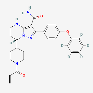 molecular formula C27H29N5O3 B11933828 Zanubrutinib D5 