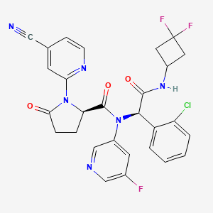 molecular formula C28H22ClF3N6O3 B11933916 (R,R)-Ivosidenib CAS No. 2408269-66-7