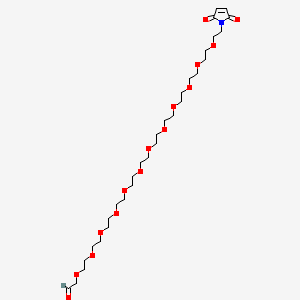 molecular formula C30H53NO15 B11933919 Mal-PEG12-CHO 