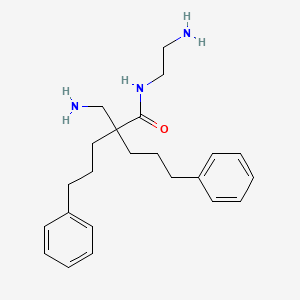 molecular formula C23H33N3O B11933969 N-(2-aminoethyl)-2-(aminomethyl)-5-phenyl-2-(3-phenylpropyl)pentanamide 