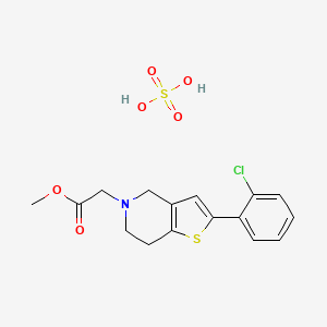 molecular formula C16H18ClNO6S2 B11933974 (S)-(+)-Clopidogrel Hydrogensulfate 