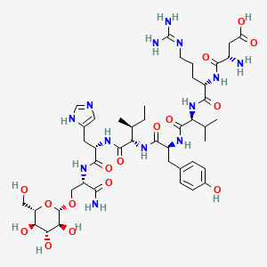 molecular formula C45H71N13O16 B1193402 Unii-N6H8CV85UW 