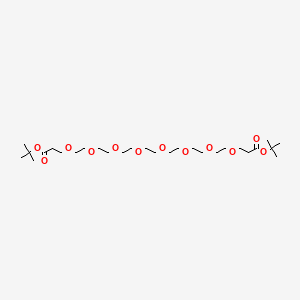 molecular formula C28H54O12 B11934024 Bis-PEG8-t-butyl ester 
