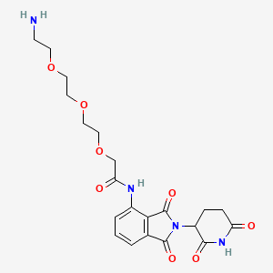 molecular formula C21H26N4O8 B11934069 Pomalidomide-amino-PEG3-NH2 