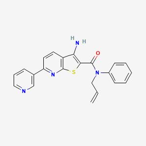 molecular formula C22H18N4OS B11934097 SOD1-Derlin-1 inhibitor-2 