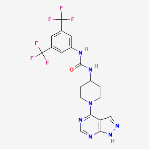 molecular formula C19H17F6N7O B11934120 ZMF-10 