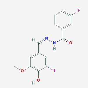 molecular formula C15H12FIN2O3 B11934130 Endosidin2 