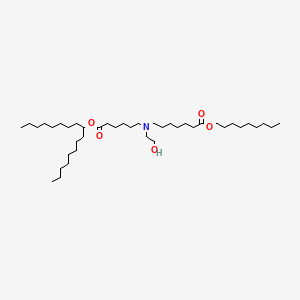 molecular formula C41H81NO5 B11934215 nonyl 7-[(6-heptadecan-9-yloxy-6-oxohexyl)-(2-hydroxyethyl)amino]heptanoate 
