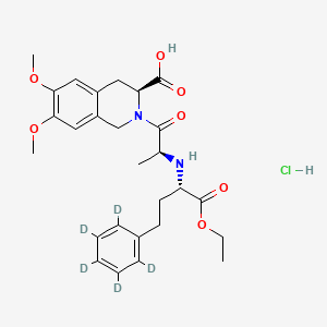 molecular formula C27H35ClN2O7 B11934262 Moexipril-d5 (hydrochloride) 