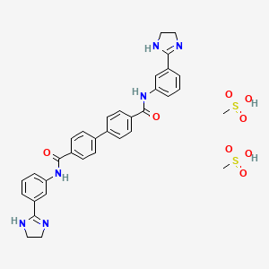 molecular formula C34H36N6O8S2 B11934327 BPH-1358 mesylate 