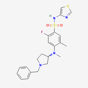 molecular formula C22H25FN4O2S2 B11934395 Zandatrigine CAS No. 2154406-04-7