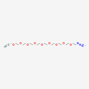 molecular formula C21H39N3O9 B1193443 Propargyl-PEG9-azide 