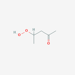 molecular formula C5H10O3 B119345 4-Hydroperoxypentan-2-one CAS No. 141946-92-1