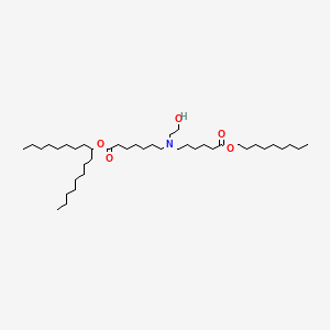 molecular formula C41H81NO5 B11934503 heptadecan-9-yl 7-[2-hydroxyethyl-(6-nonoxy-6-oxohexyl)amino]heptanoate 