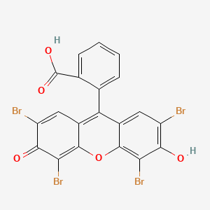 molecular formula C20H8Br4O5 B1193453 2-(2,4,5,7-Tetrabromo-6-hydroxy-3-oxo-3H-xanthen-9-yl)benzoic acid CAS No. 152-75-0