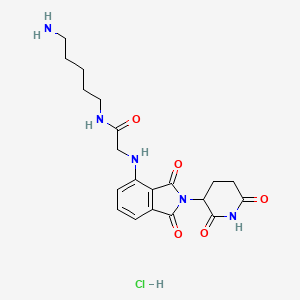 molecular formula C20H26ClN5O5 B11934531 Thalidomide-NH-amido-C5-NH2 hydrochloride 