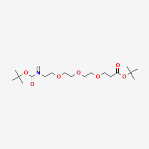 molecular formula C18H35NO7 B11934624 N-Boc-PEG3-t-butyl ester 