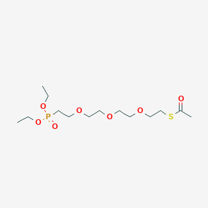 molecular formula 14H29O7PS B1193468 S-acetyl-PEG3-phosphonic acid ethyl ester 