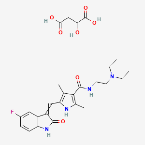 molecular formula C26H33FN4O7 B11934684 Malic acid; sunitinib 