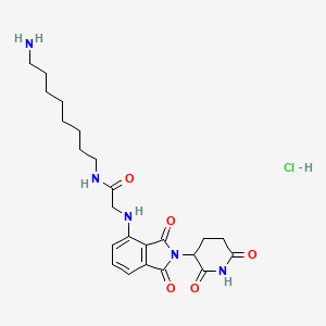 molecular formula C23H32ClN5O5 B11934747 Thalidomide-NH-amido-C8-NH2 hydrochloride 