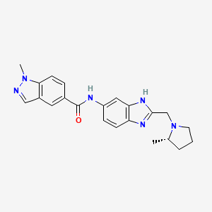 molecular formula C21H19N7O3 B1193482 SGC-iMLLT CAS No. 2255338-25-9