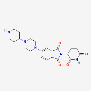 molecular formula C22H27N5O4 B11934823 Thalidomide-Piperazine-Piperidine 