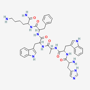 molecular formula C46H56N12O6 B11934830 GH-Releasing hexapeptide 6 