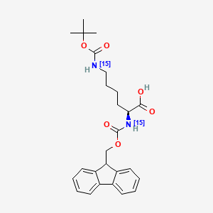 molecular formula C26H32N2O6 B11934866 Fmoc-Lys(Boc)-OH-15N2 