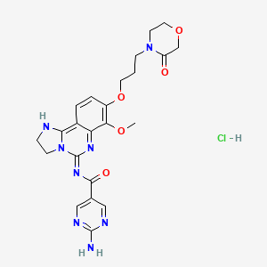 molecular formula C23H27ClN8O5 B11934917 PI3K-IN-19 hydrochloride 