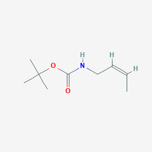 molecular formula C9H17NO2 B119350 (Z)-N-[(tert-Butyloxy)carbonyl]-2-buten-1-amine CAS No. 144019-14-7