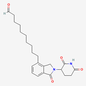 molecular formula C23H30N2O4 B11935021 Lenalidomide-C9-aldehyde 