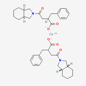 molecular formula C38H48CaN2O6 B11935057 Calcium 2-benzyl-4-((3aR,7aS)-hexahydro-1H-isoindol-2(3H)-yl)-4-oxobutanoate 