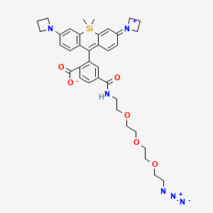 molecular formula C37H44N6O6Si B11935079 Janelia fluor 646, azide 