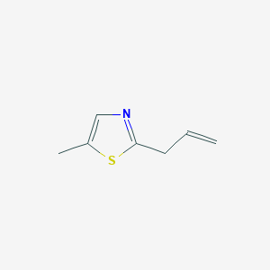 molecular formula C7H9NS B119351 5-Methyl-2-prop-2-enyl-1,3-thiazole CAS No. 154776-22-4