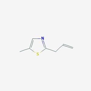 molecular formula C7H9NS B119351 2-Allyl-5-methyl-1,3-thiazole CAS No. 154776-22-4