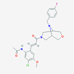 molecular formula C25H27ClFN3O4 B11935100 CCR1 antagonist 12 