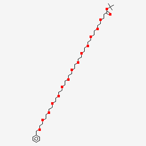 molecular formula C40H72O16 B11935114 Benzyl-PEG14-t-butyl-ester 