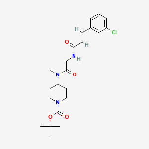 molecular formula C22H30ClN3O4 B11935218 tert-butyl 4-[[2-[[(E)-3-(3-chlorophenyl)prop-2-enoyl]amino]acetyl]-methylamino]piperidine-1-carboxylate 