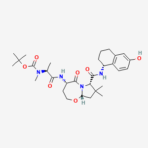 molecular formula C30H44N4O7 B11935274 N-Boc-SBP-0636457-OH 