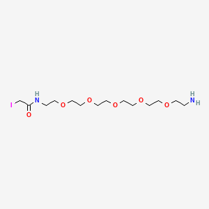 molecular formula C14H29IN2O6 B11935275 Iodoacetamide-PEG5-NH2 