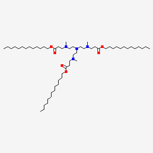 molecular formula C57H114N4O6 B11935282 Tri-N-tridecyl 3-(ethyl(methyl)amino)propanoate 
